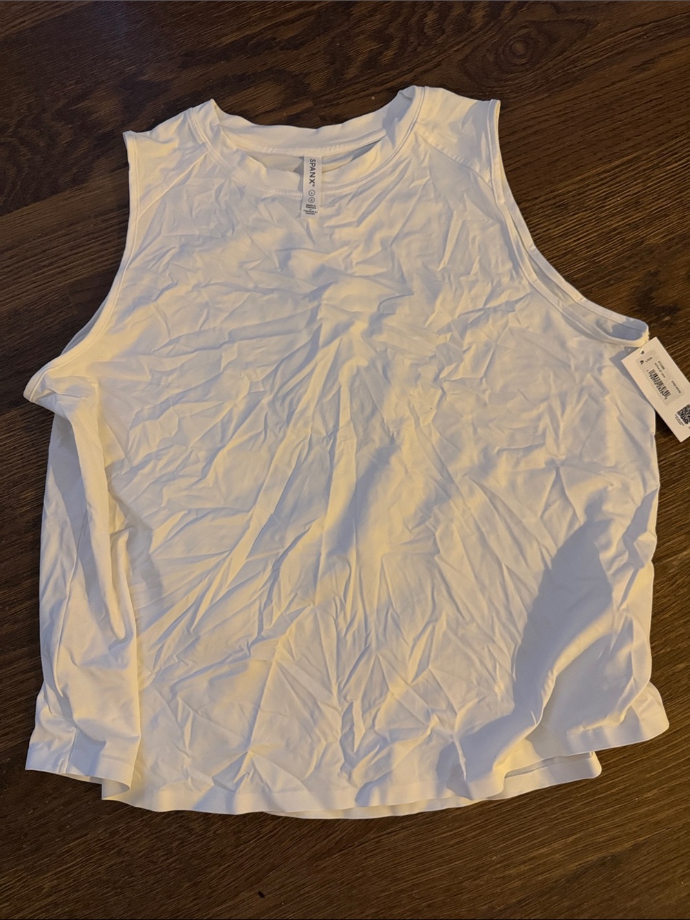 SPANX White Sleeveless Shaping Tank